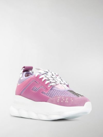 pink versace sneakers