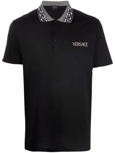 versace pique polo shirt