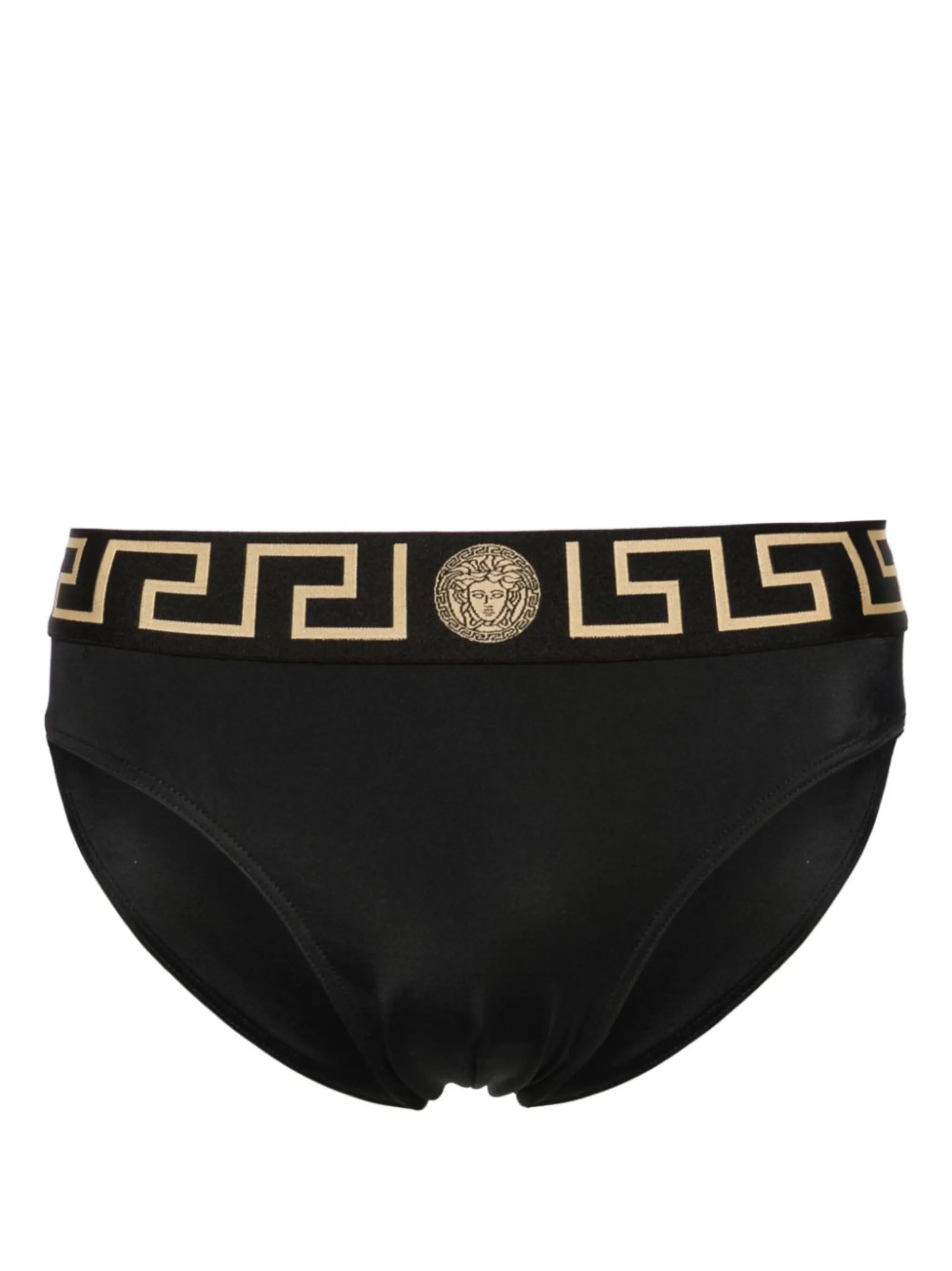 Costumi Da Bagno Versace Versace Costume Da Bagno Briefs Con Stampa Medusa  Dorata Uomo