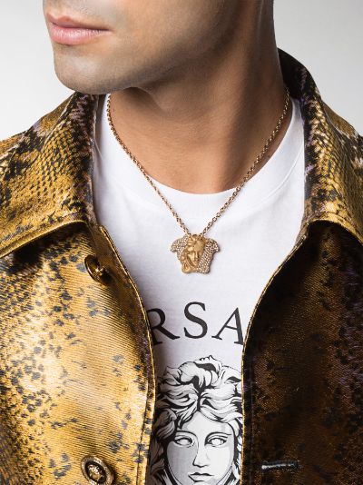 versace crystal necklace