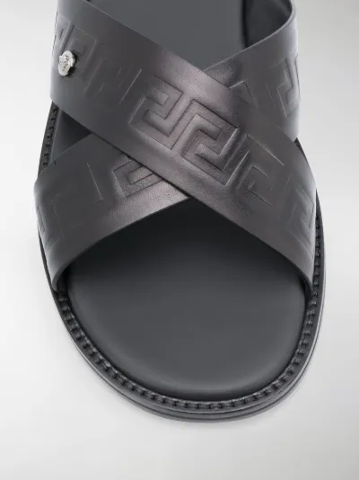 versace strap sandals