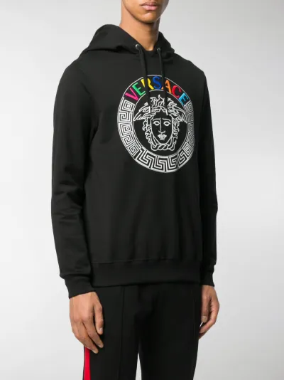 Versace Felpa con cappuccio Medusa nero | MODES