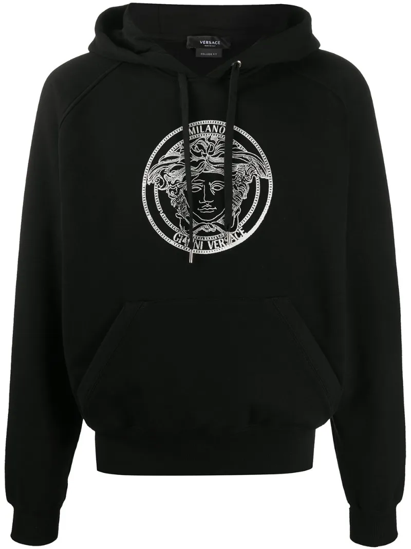 Versace Felpa Medusa con logo nero | MODES