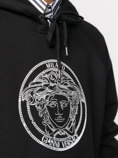 Versace Felpa Medusa con logo nero | MODES