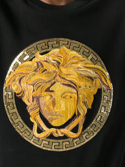 Versace Felpa Medusa con stampa nero | MODES