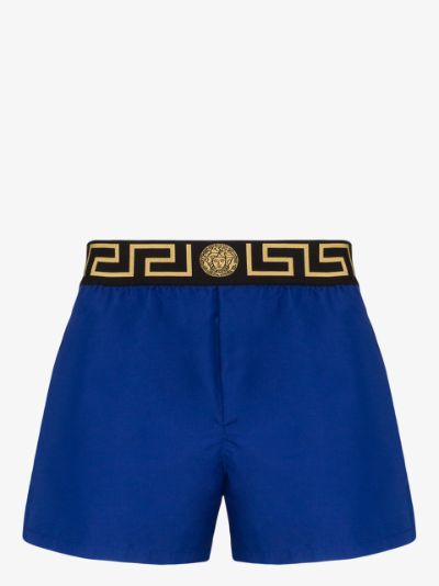 blue versace swim shorts