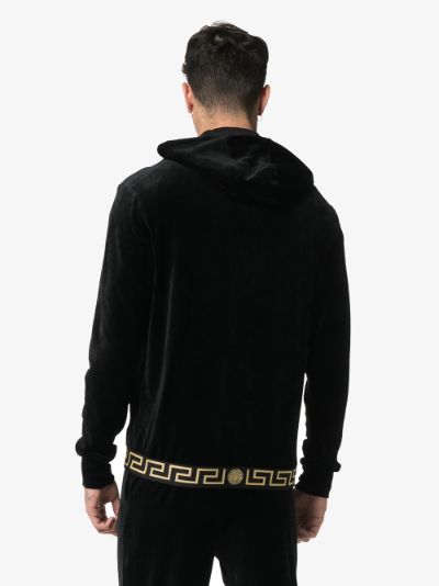 versace greco zip hooded sweatshirt