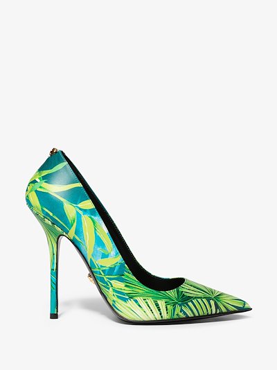 green leaf heels versace