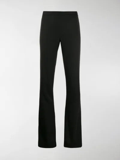 high waisted bootcut trousers