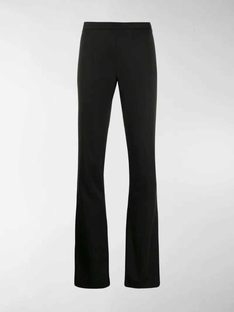 high waisted bootcut trousers