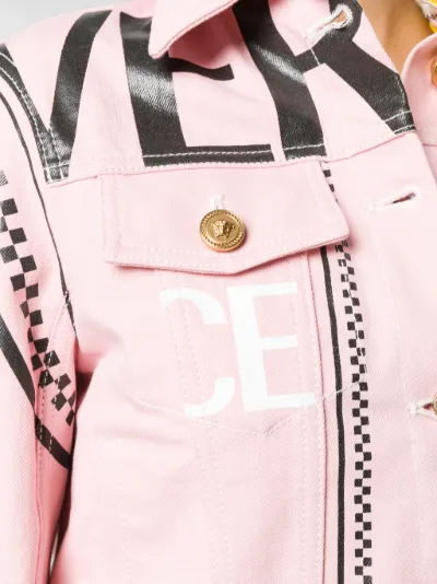 versace pink jacket