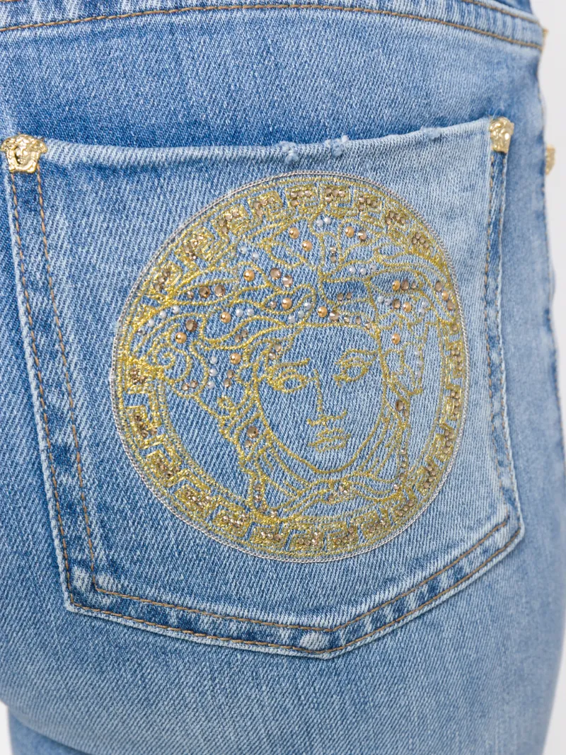 Versace Jeans con ricamo Medusa blu | MODES