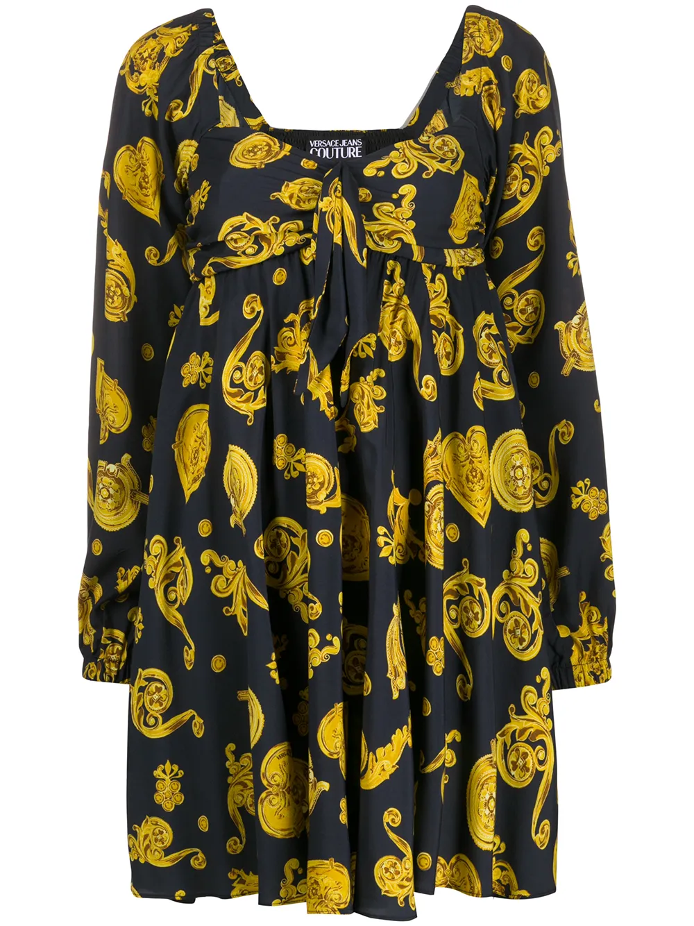 Abito svasato con stampa barocca | Versace Jeans Couture | Eraldo.com