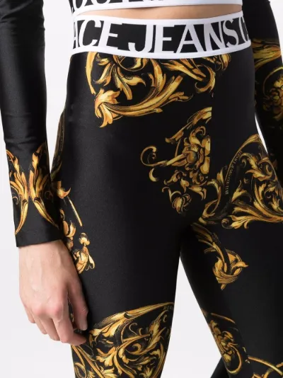 Barocco-print leggings | Versace Jeans Couture | Eraldo.com
