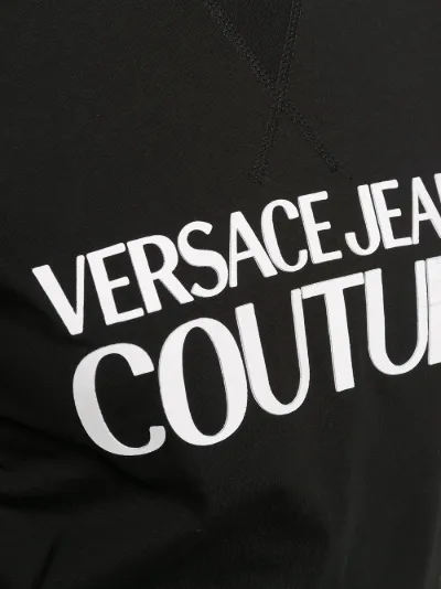 versace jeans crew neck logo t shirt black