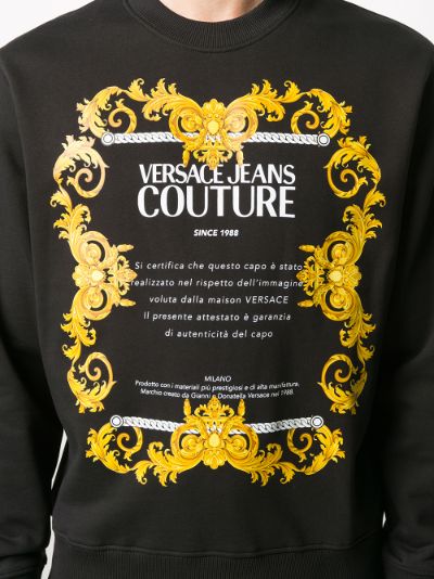 versace jeans couture sweatshirt