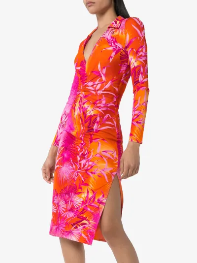 versace orange dress