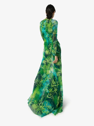 versace print maxi dress