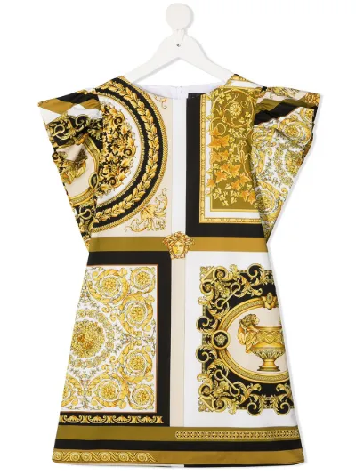 versace print dress