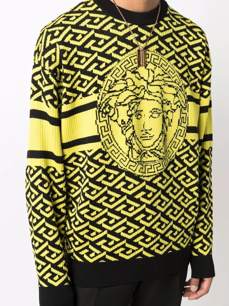 yellow versace sweater