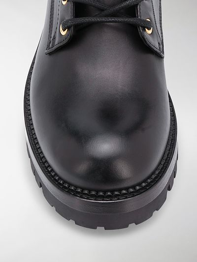 versace lace up boots