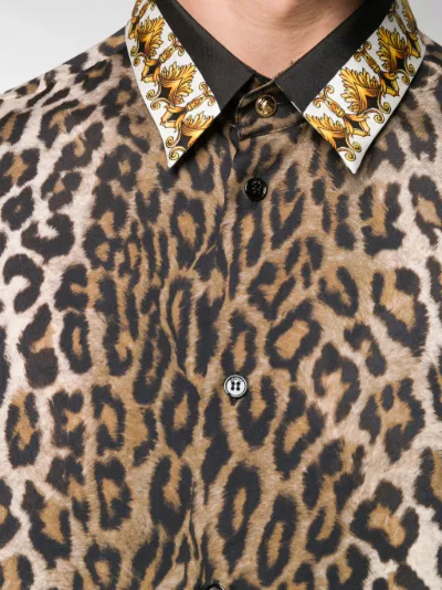 leopard versace shirt