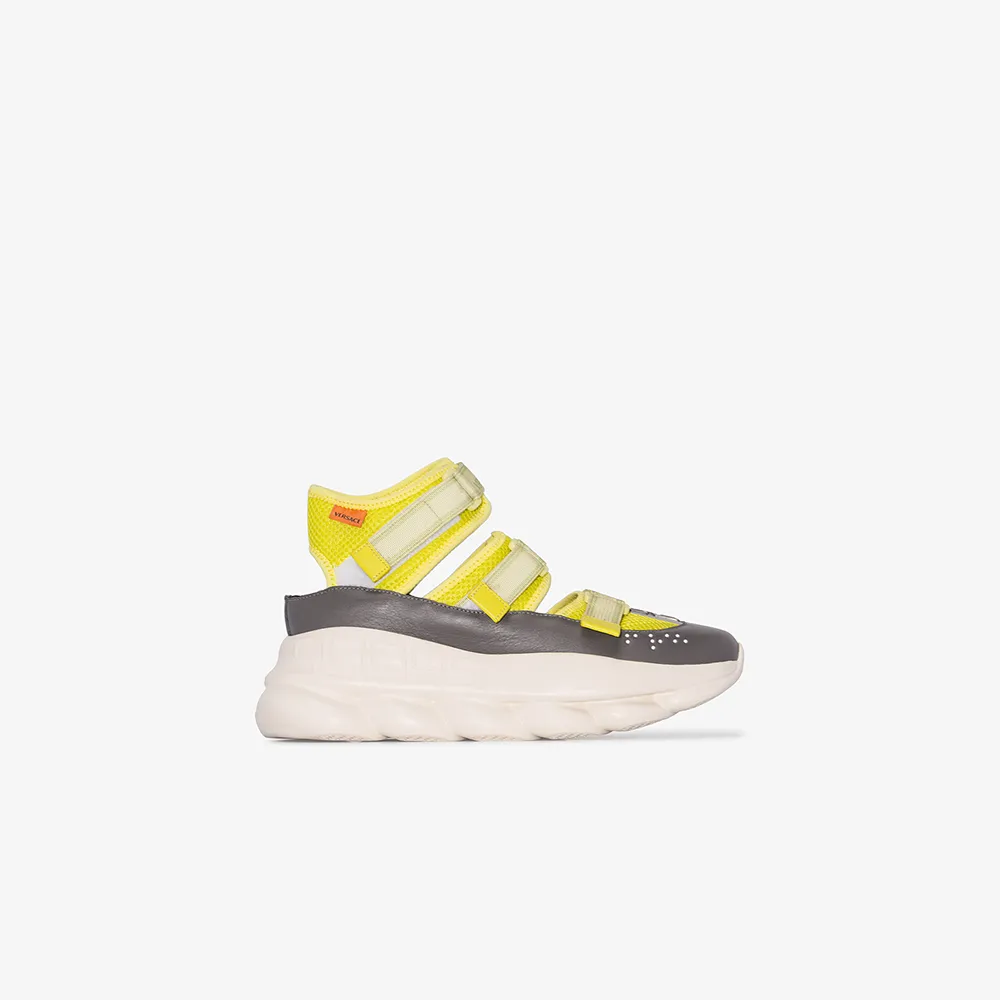 lime green versace sneakers