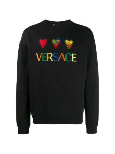 versace embroidered sweatshirt