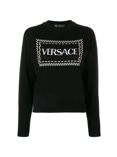 Vintage versace hot sale logo sweatshirt