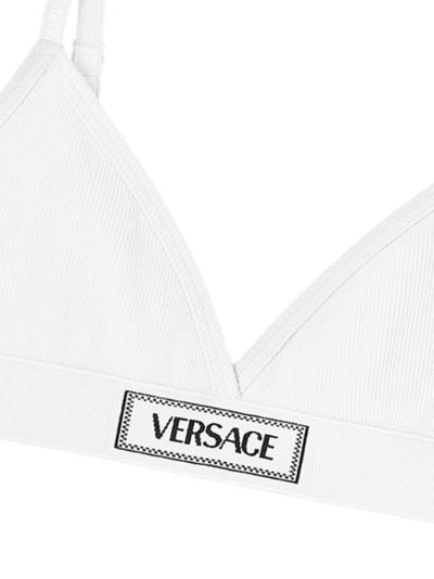 Versace Belted Enver Satin Bra Top With Medusa Detail - Light Pink
