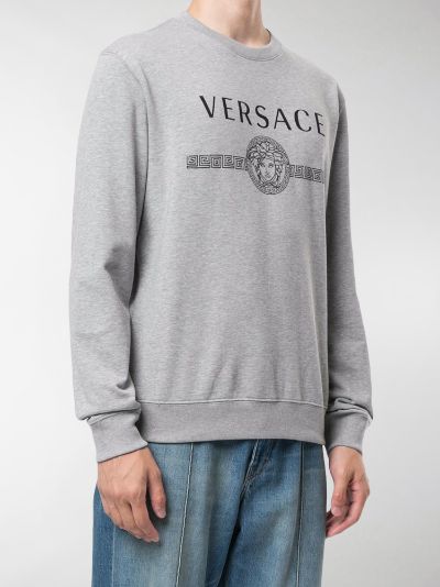 versace sweatshirt grey