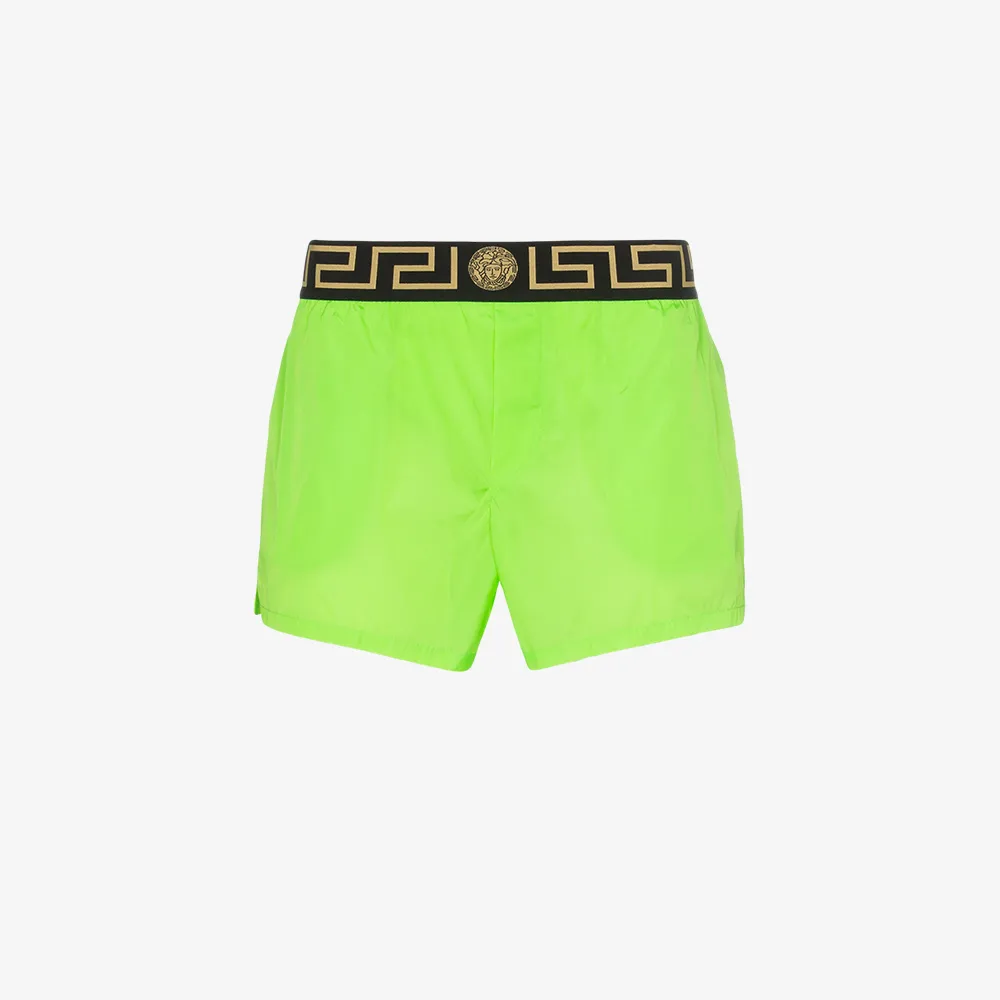 versace green swim shorts