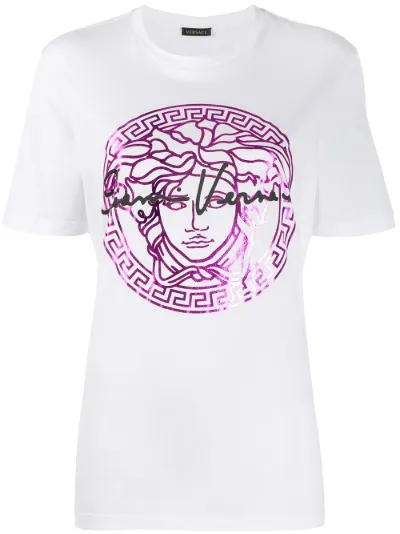 Versace Medusa head print T-shirt white 