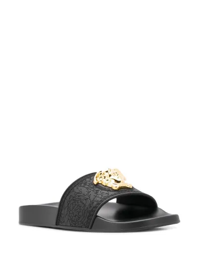 versace black slides