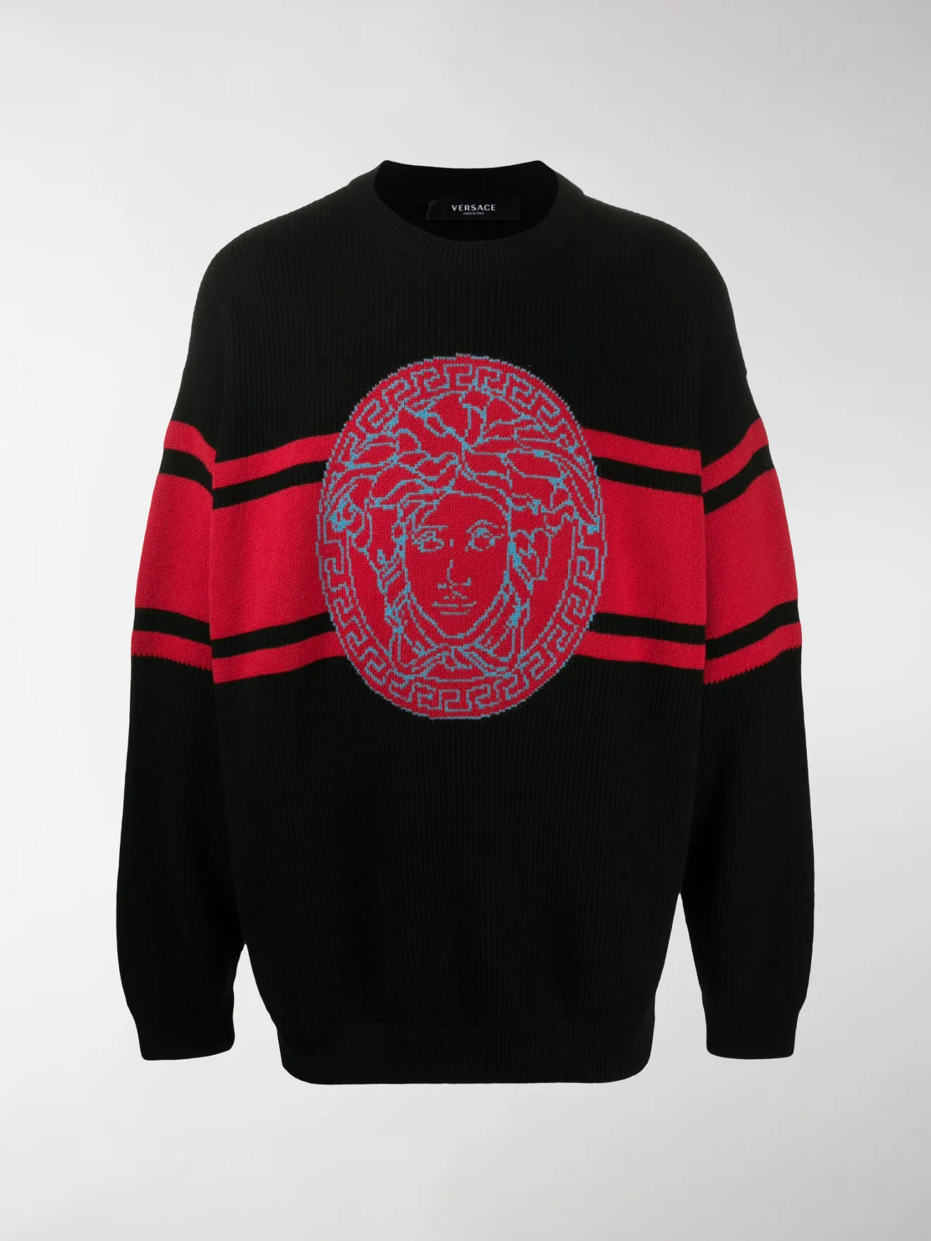 versace jumper grey