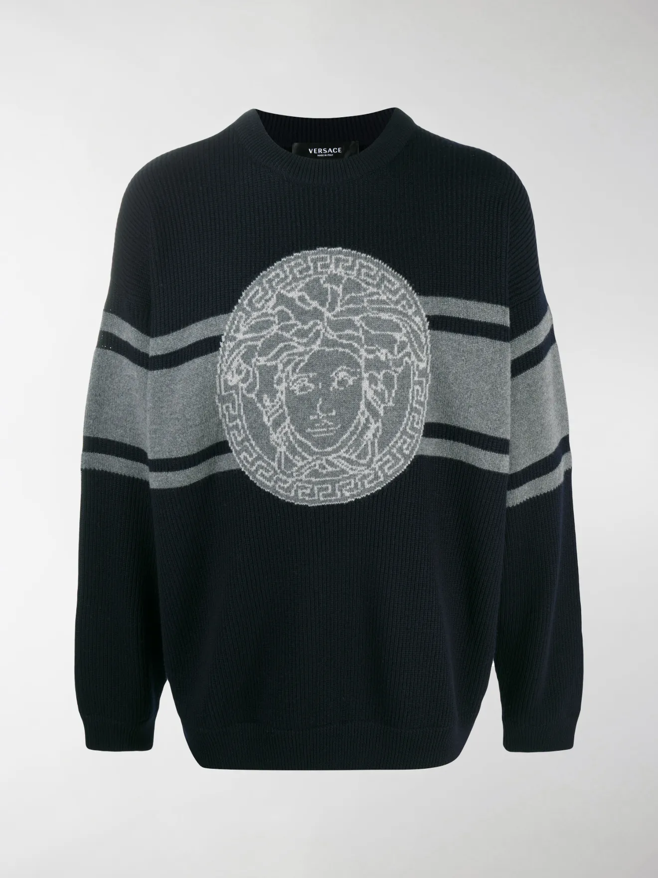grey versace jumper