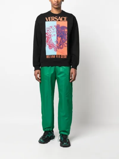 Medusa logo-print sweatshirt | Versace | Eraldo.com