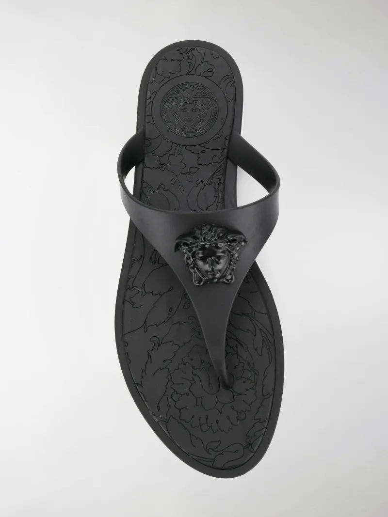 versace medusa flip flops