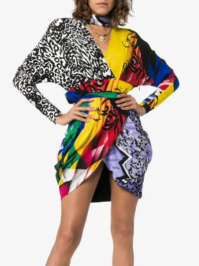 versace wrap dress