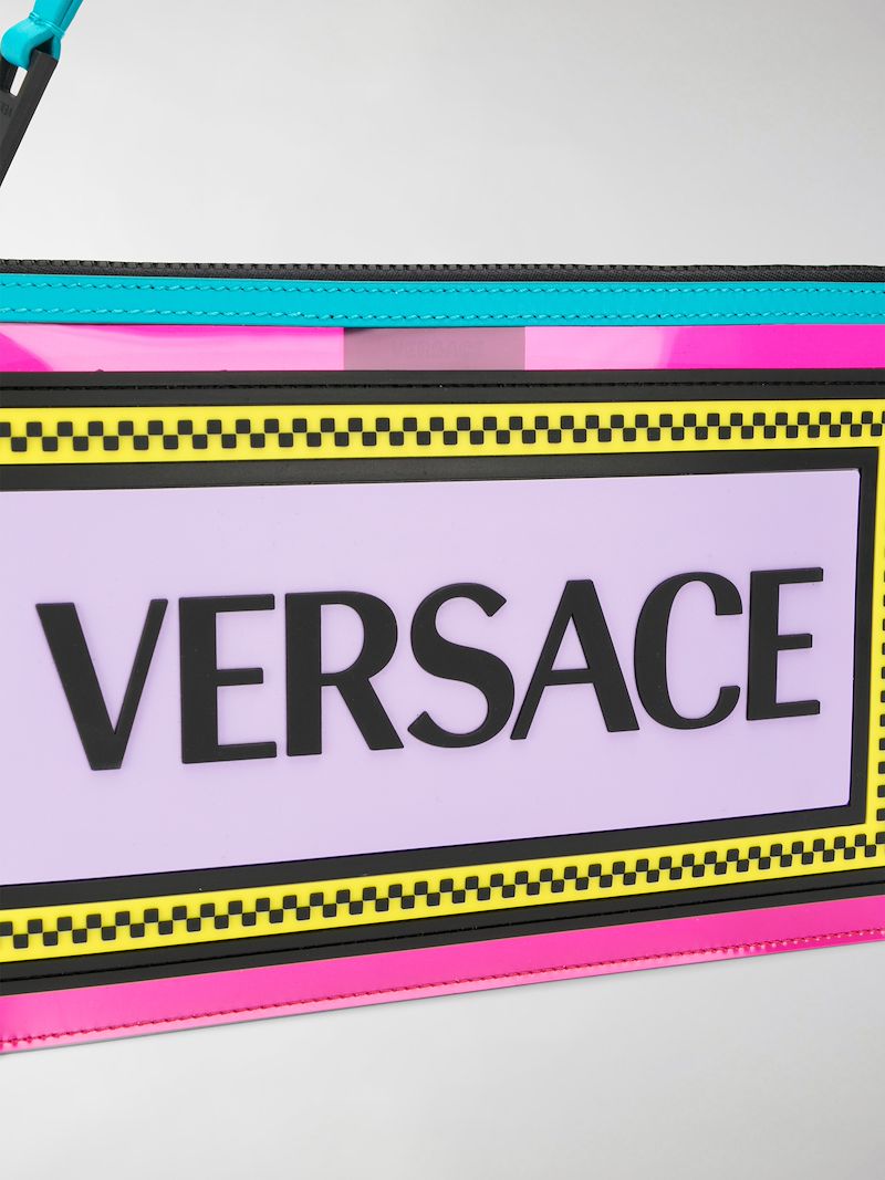 versace pvc clutch