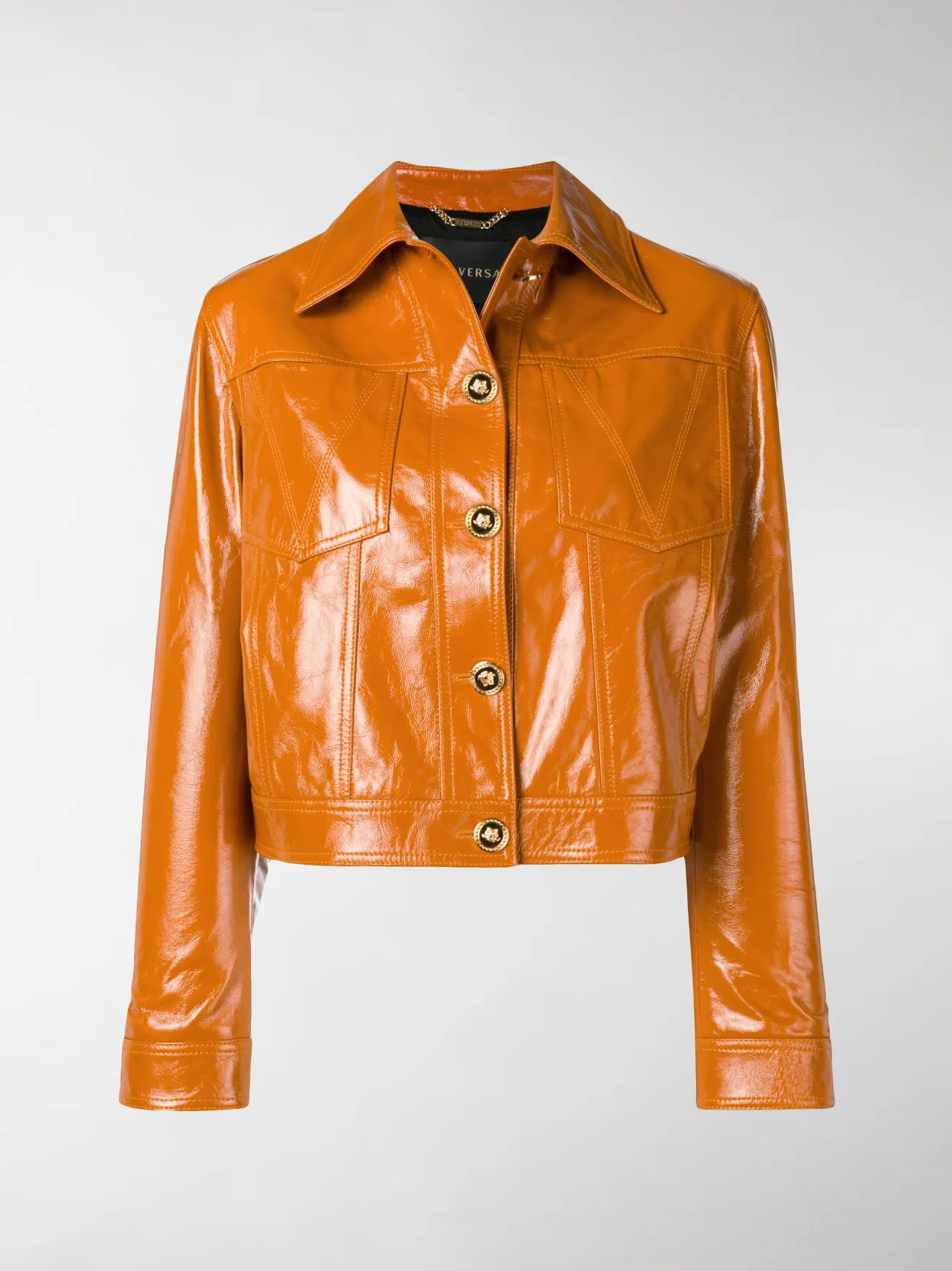 orange vinyl jacket