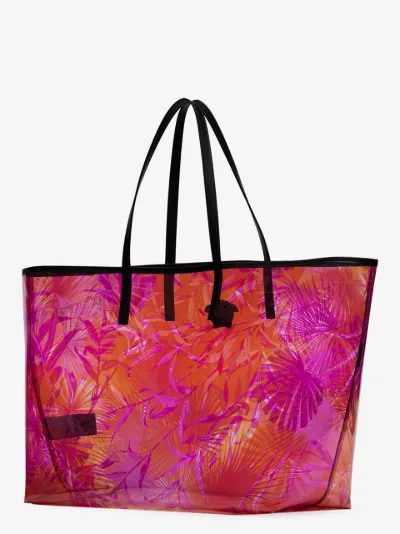 versace clear tote bag