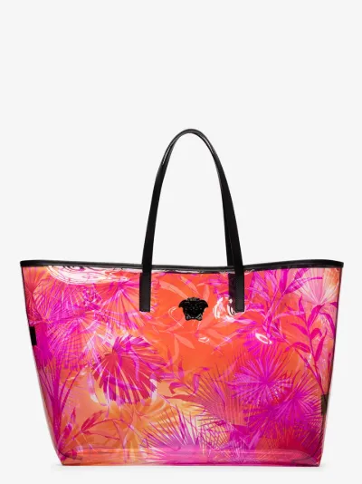 versace clear tote bag