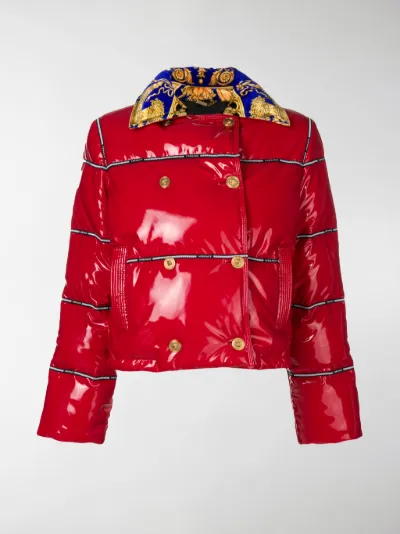 Versace Piumino crop rosso | MODES