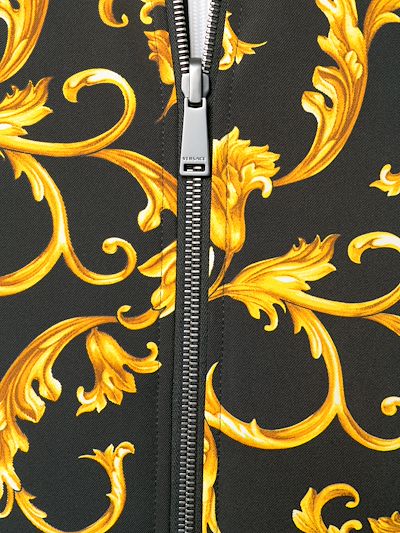versace printed bomber jacket