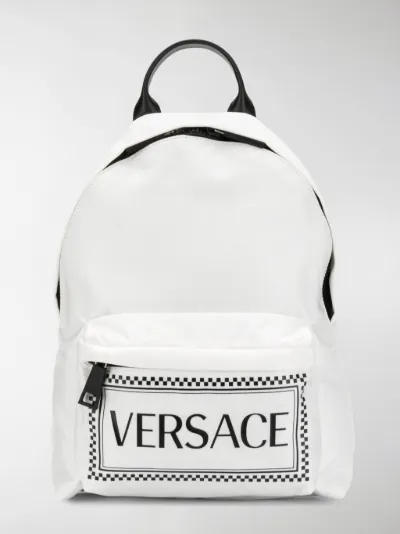 white versace backpack
