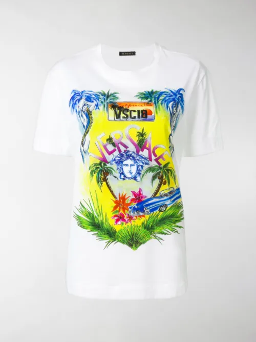Versace - printed Medusa T-shirt