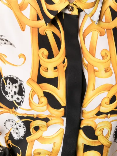 versace silk shirt