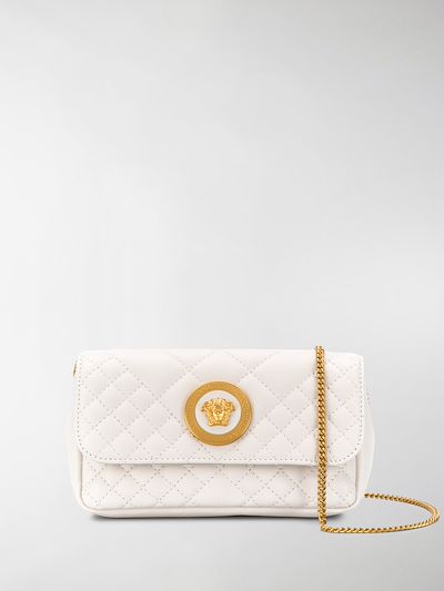 versace quilted shoulder bag