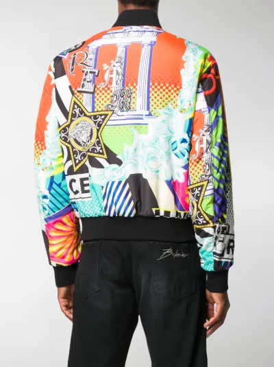 versace reversible bomber jacket
